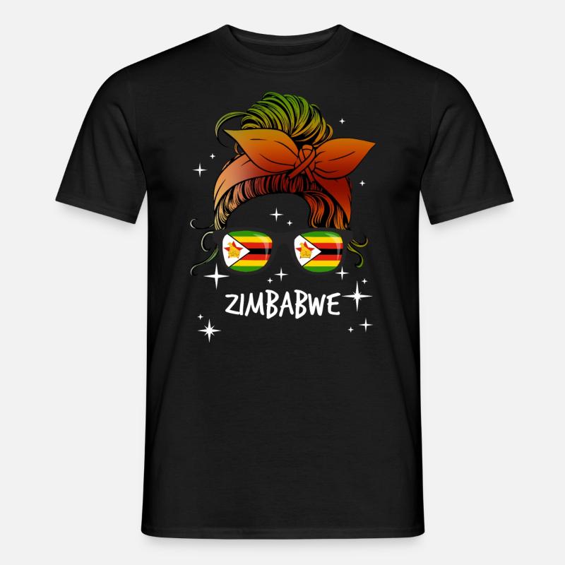 Simbabwe - Männer T-Shirt - Schwarz
