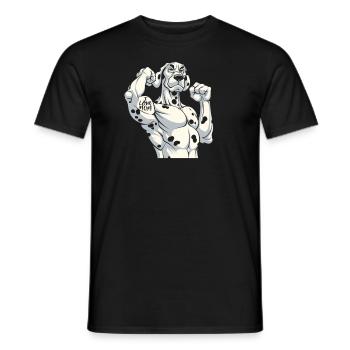 Dalmatiner I Love Mom - Männer T-Shirt - Schwarz - Vorne - AI Model Male 178 light (178cm)