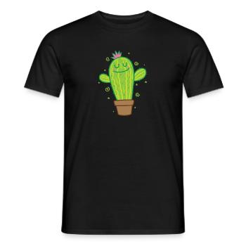 Plante de cactus en chaleur - T-shirt homme - noir - Devant - AI Model Male 178 light (178cm)