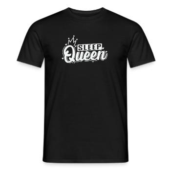 Sleep Queen Dreaming Night - Men's T-Shirt - black - Front - AI Model Male 178 light (178cm)