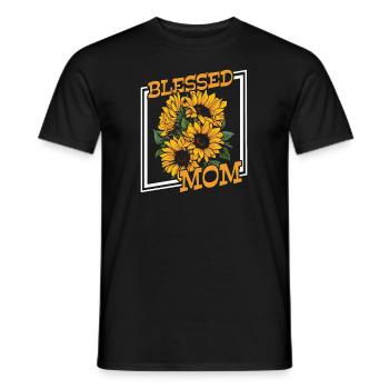 Sonnenblumen Mama Sunflower Mom - Männer T-Shirt - Schwarz - Vorne - AI Model Male 178 light (178cm)
