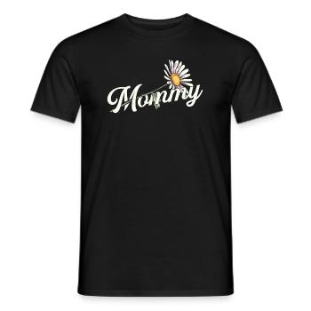 Gänseblume Mama Daisy Mom - T-shirt homme - noir - Devant - AI Model Male 178 light (178cm)