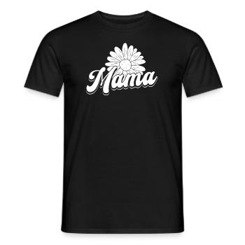 Gänseblume Mama Mutter Daisy Mom - T-shirt homme - noir - Devant - AI Model Male 178 light (178cm)