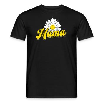 Gänseblume Mama Daisy Mom - T-shirt homme - noir - Devant - AI Model Male 178 light (178cm)
