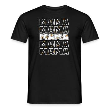 Gänseblume Mama Daisy Mom - T-shirt homme - noir - Devant - AI Model Male 178 light (178cm)