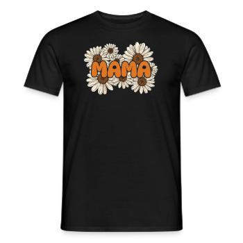 Gänseblume Mama Mutter Daisy Mom - T-shirt homme - noir - Devant - AI Model Male 178 light (178cm)