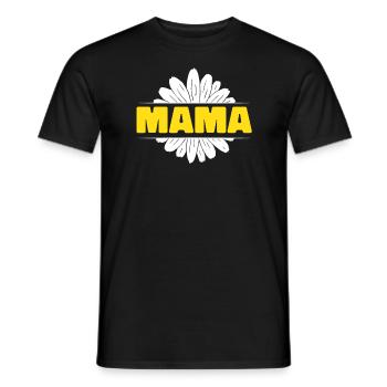 Gänseblume Mama Daisy Mom - T-shirt homme - noir - Devant - AI Model Male 178 light (178cm)