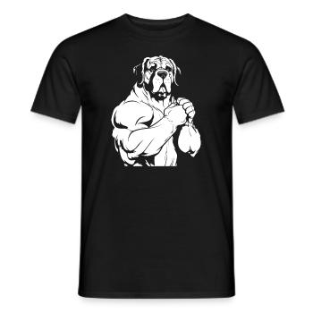 Saint Bernard - Men's T-Shirt - black - Front - AI Model Male 178 light (178cm)