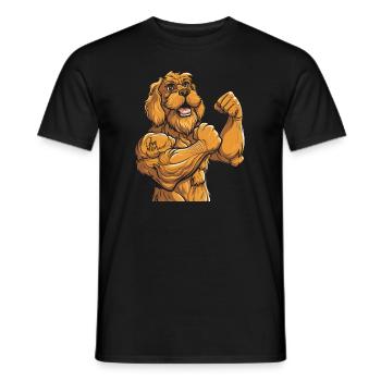 Golden Doodle I Love Mom - Men's T-Shirt - black - Front - AI Model Male 178 light (178cm)