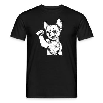 Chihuahua I Love Mom - Männer T-Shirt - Schwarz - Vorne - AI Model Male 178 light (178cm)