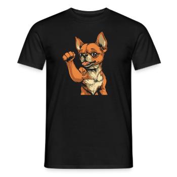 Chihuahua I Love Mom - Männer T-Shirt - Schwarz - Vorne - AI Model Male 178 light (178cm)