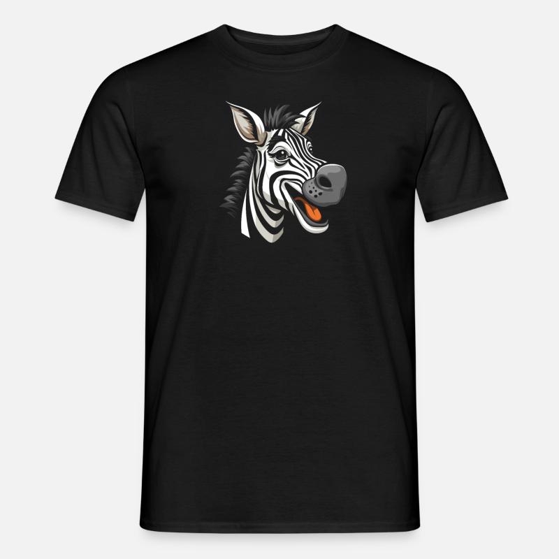 Zebra - Männer T-Shirt - Schwarz