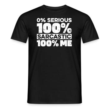 Humour noir Drôle Je m’en fous - T-shirt homme - noir - Devant - AI Model Male 178 light (178cm)