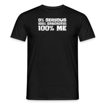 Schwarzer Humor Lustig I Dont Care - Männer T-Shirt - Schwarz - Vorne - AI Model Male 178 light (178cm)