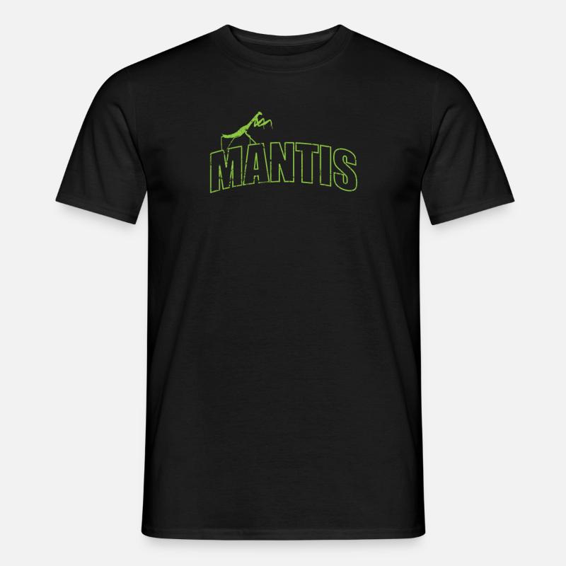 Mantis Insekt auf der Schrift - Männer T-Shirt - Schwarz