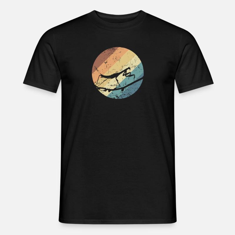 Gottesanbeterin im Farbverlauf - Männer T-Shirt - Schwarz