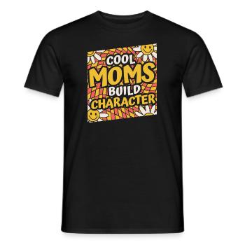 Mom Support Mom - Men's T-Shirt - black - Front - AI Model Male 178 light (178cm)