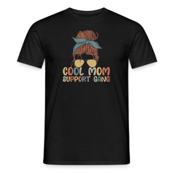 Maman Soutien Maman - T-shirt homme - noir - Devant - AI Model Male 178 light (178cm)
