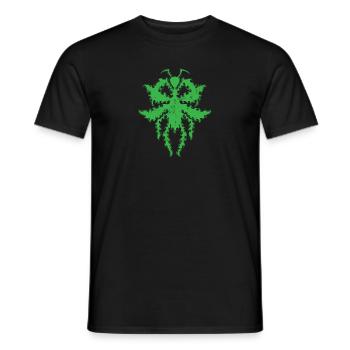 Muster in Gottesanbeterin Form - Männer T-Shirt - Schwarz - Vorne - AI Model Male 178 light (178cm)