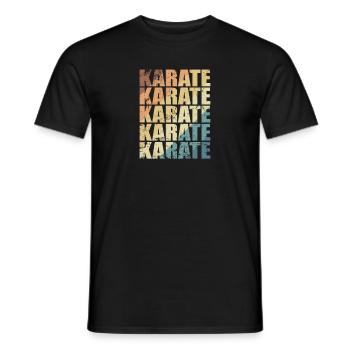 Entraînement de karaté Arts martiaux - T-shirt homme - noir - Devant - AI Model Male 178 light (178cm)