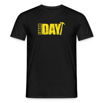 Labor Day in den Vereinigten Staaten von Amerika - Männer T-Shirt - Schwarz - Vorne - AI Model Male 178 light (178cm)