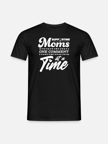 Mom Support Mom - Men's T-Shirt - black
