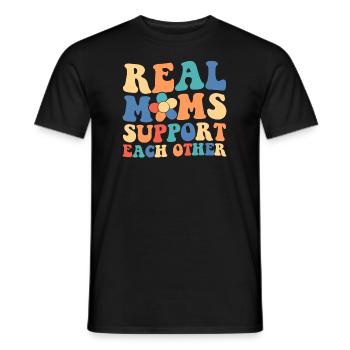 Maman Soutien Maman - T-shirt homme - noir - Devant - AI Model Male 178 light (178cm)