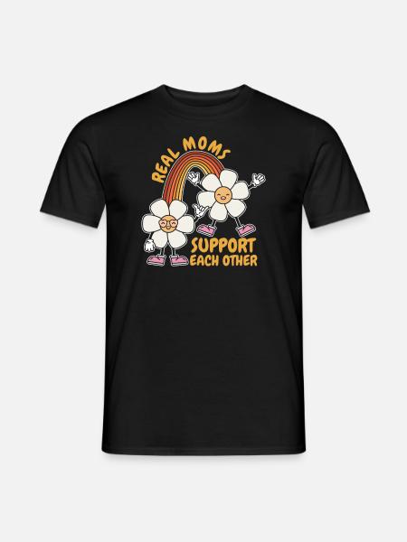 Mom Support Mom - Men's T-Shirt - black