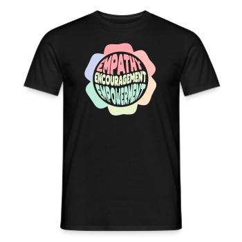 Soutien aux mamans et aux mamans - T-shirt homme - noir - Devant - AI Model Male 178 light (178cm)