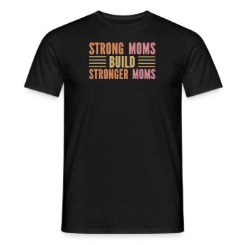 Maman Soutien à la maman - T-shirt homme - noir - Devant - AI Model Male 178 light (178cm)