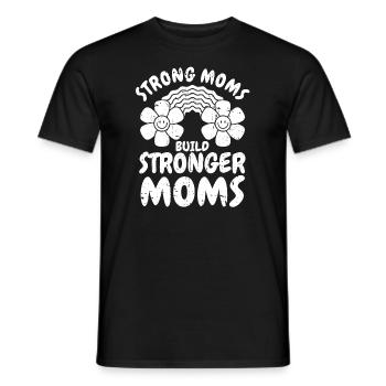 Maman Soutien à la maman - T-shirt homme - noir - Devant - AI Model Male 178 light (178cm)
