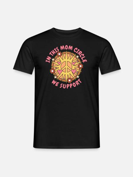 Mom Mom Support - Men's T-Shirt - black