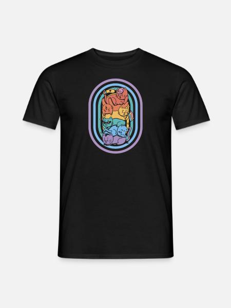 Chat - T-shirt homme - noir