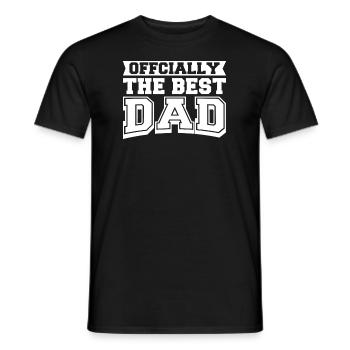 Vater Papa Best Dad - Men's T-Shirt - black - Front - AI Model Male 178 light (178cm)