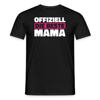 Mama Mutter Best Mom - Men's T-Shirt - black - Front - AI Model Male 178 light (178cm)