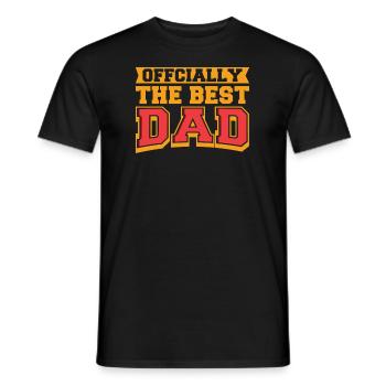 Vater Papa Best Dad - Men's T-Shirt - black - Front - AI Model Male 178 light (178cm)