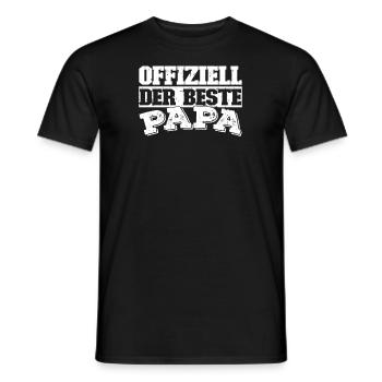 Vater Papa Best Dad - Men's T-Shirt - black - Front - AI Model Male 178 light (178cm)