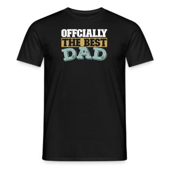 Vater Papa Best Dad - Men's T-Shirt - black - Front - AI Model Male 178 light (178cm)