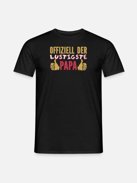 Vater Papa Funniest Dad - Men's T-Shirt - black