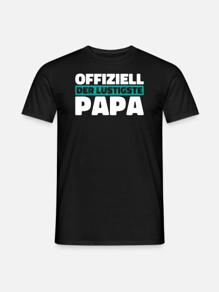Vater Papa Funniest Dad - Men's T-Shirt - black