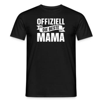 Mama Mutter Best Mom - Men's T-Shirt - black - Front - AI Model Male 178 light (178cm)