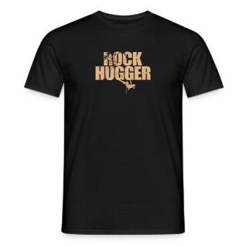 Rock Hugger Bouldern - Männer T-Shirt - Schwarz - Vorne - AI Model Male 178 light (178cm)