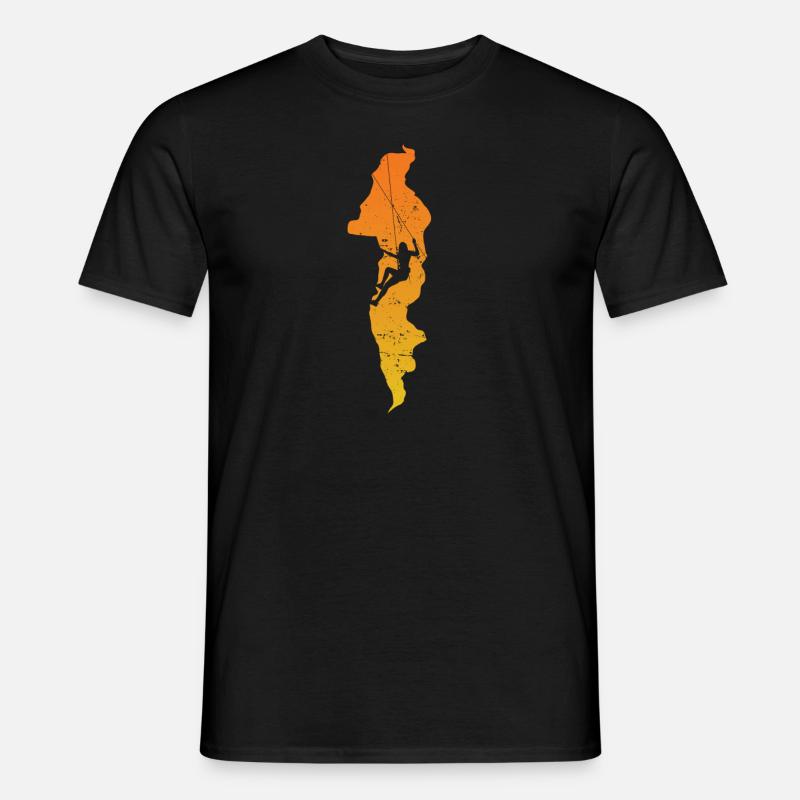 Engpass Bouldern - Männer T-Shirt - Schwarz