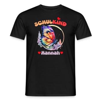 Schoolchild Hannah - Men's T-Shirt - black - Front - AI Model Male 178 light (178cm)