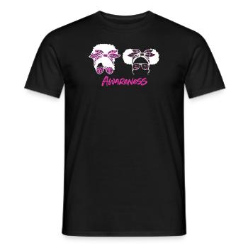 Brustkrebs Bewusstsein - Männer T-Shirt - Schwarz - Vorne - AI Model Male 178 light (178cm)