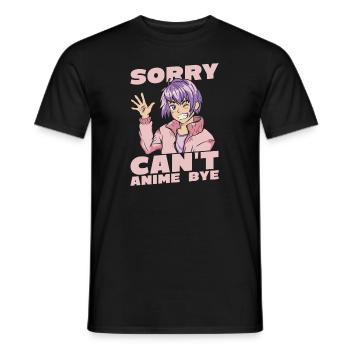 Anime Manga Anime Girl - Männer T-Shirt - Schwarz - Vorne - AI Model Male 178 light (178cm)