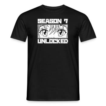 Anime Manga Anime Birthday Girl - Men's T-Shirt - black - Front - AI Model Male 178 light (178cm)