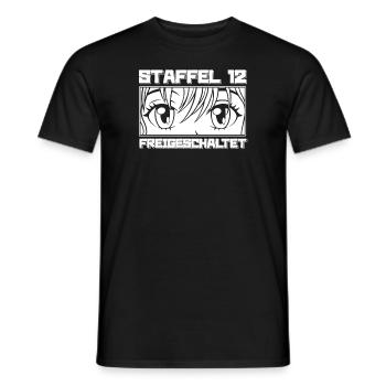 Anime Manga Anime Birthday Girl - Men's T-Shirt - black - Front - AI Model Male 178 light (178cm)