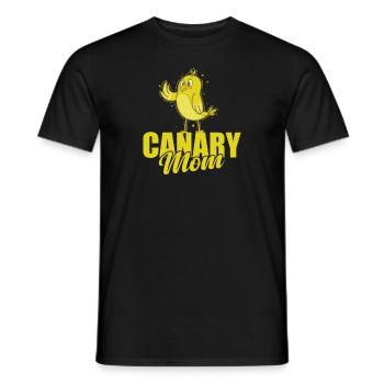 Canary Bird Mom - Men's T-Shirt - black - Front - AI Model Male 178 light (178cm)