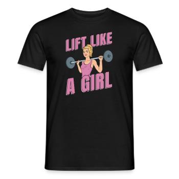 Haltérophilie Haltérophile Soulever Comme Une Fille - T-shirt homme - noir - Devant - AI Model Male 178 light (178cm)